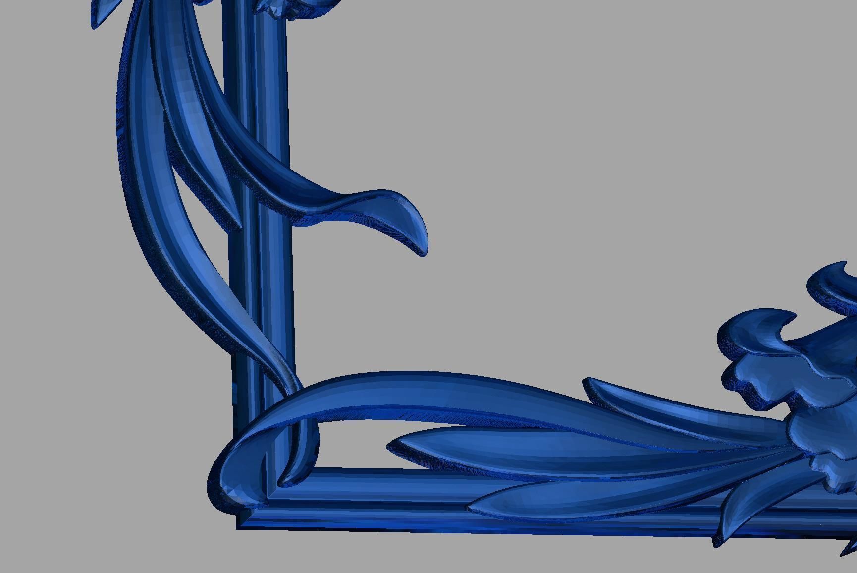 Flower Frame 3D print model_2