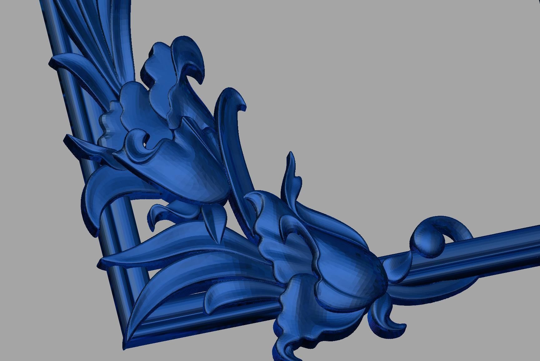 Flower Frame 3D print model_1