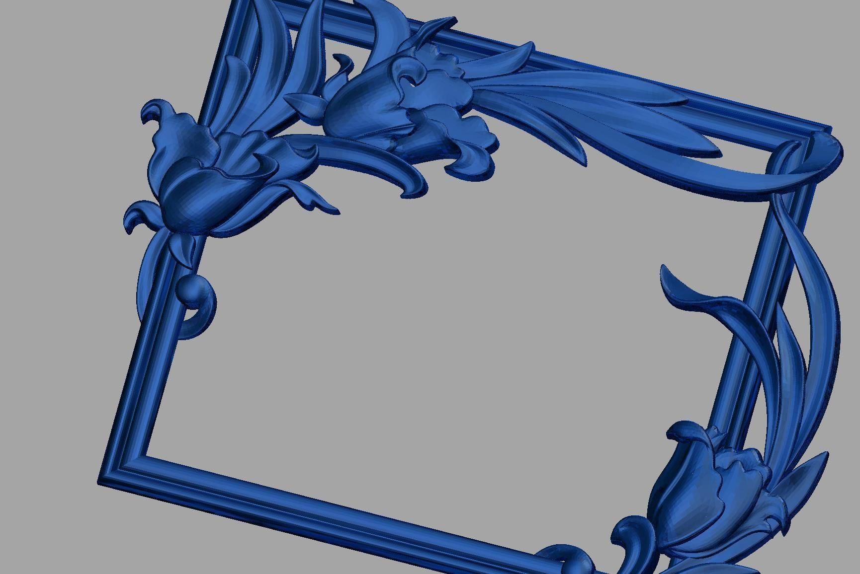 Flower Frame 3D print model_5