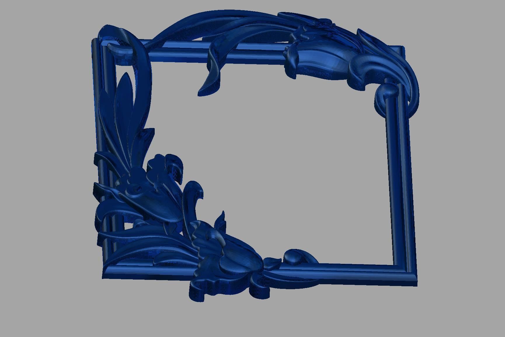 Flower Frame 3D print model_3