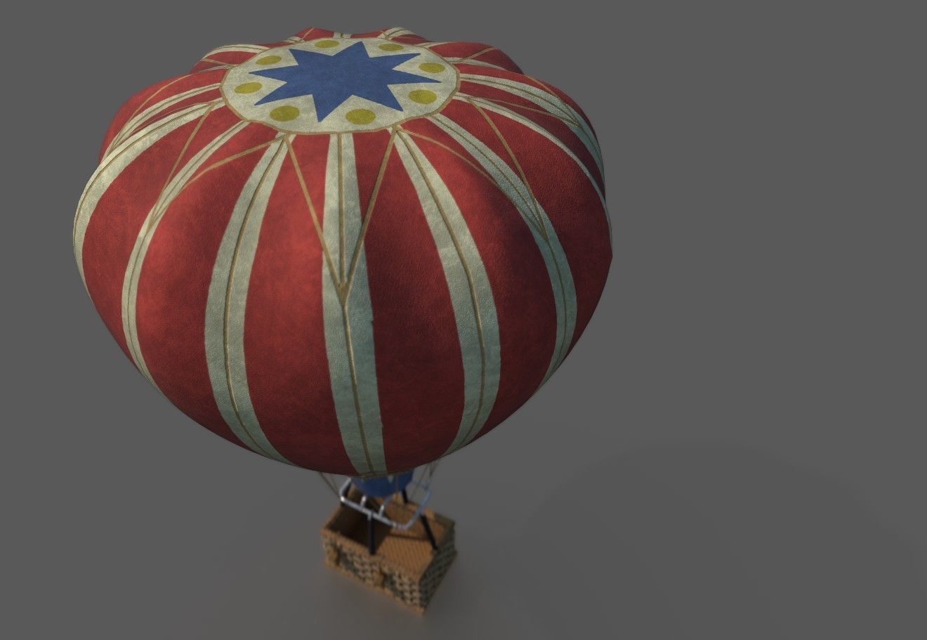 AIR BALLOON Low-poly 3D model_1