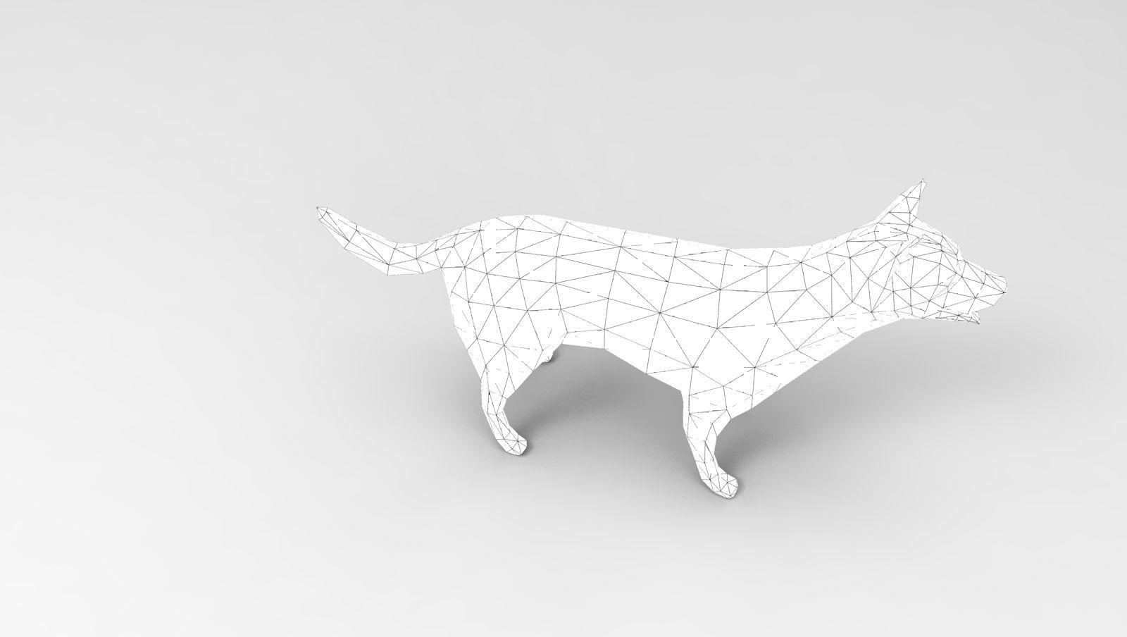 Dog Rigged and Animated Low-poly 3D model_19