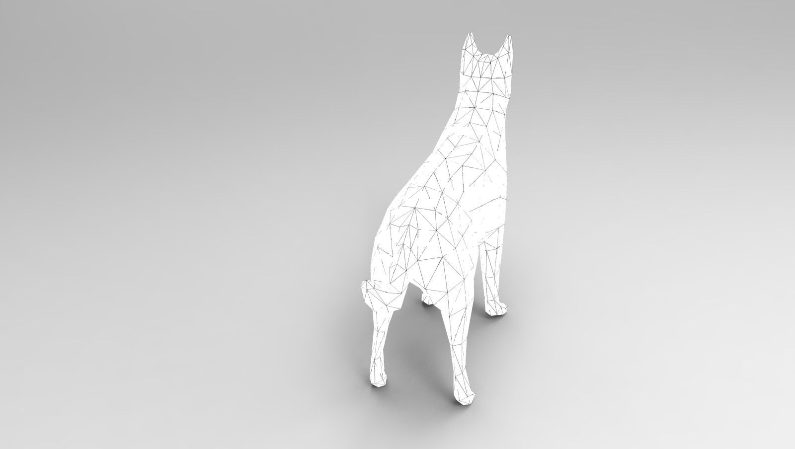 Dog Rigged and Animated Low-poly 3D model_17