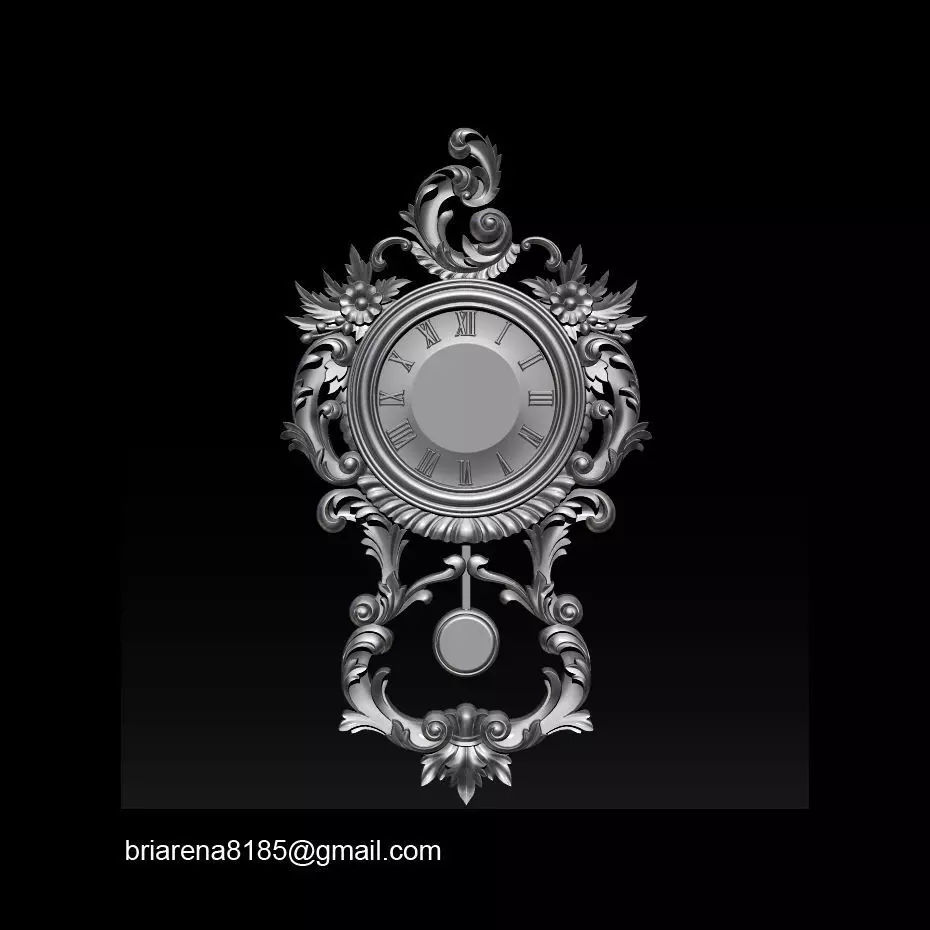 Pendule Rocaille 3D print model