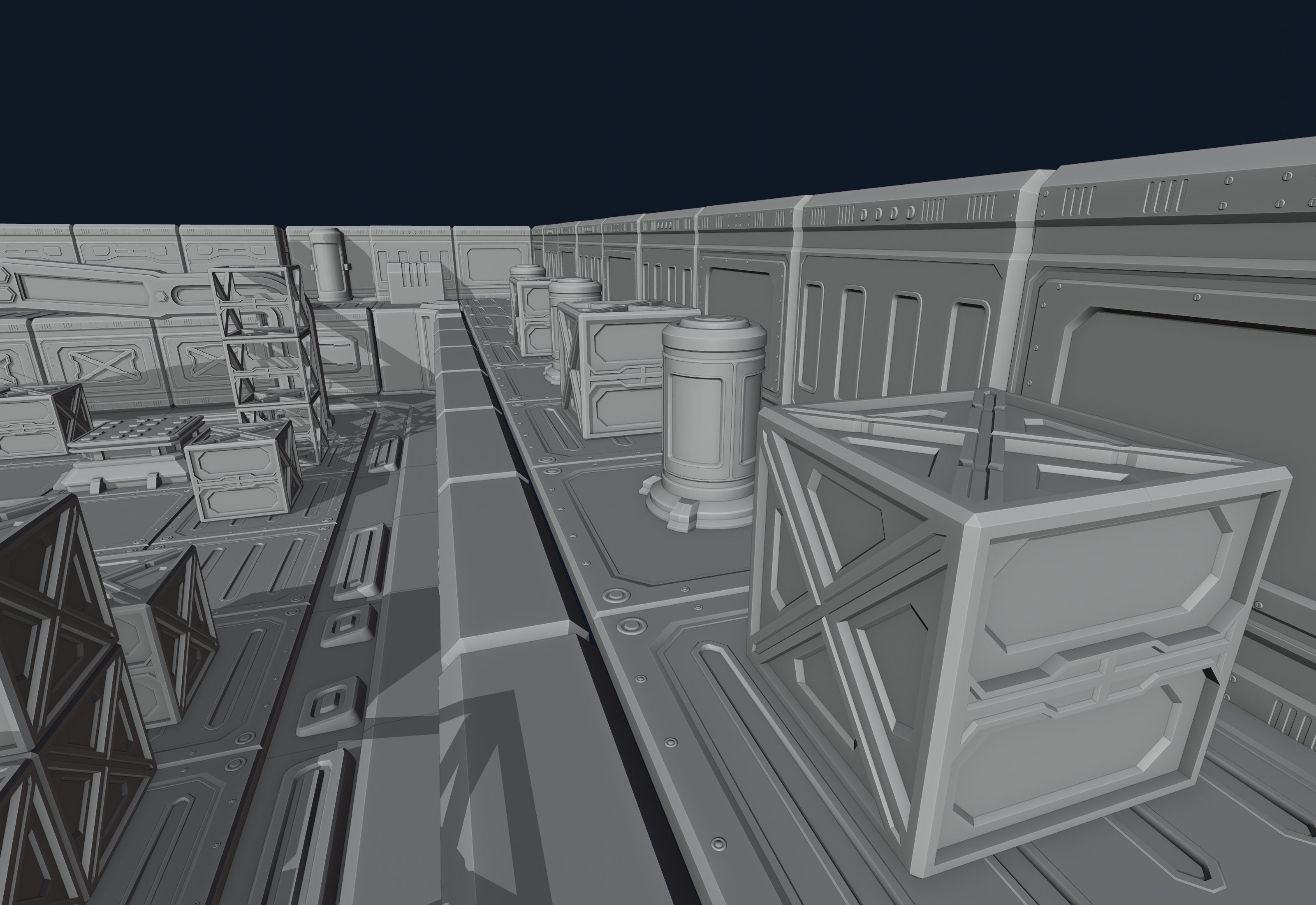 SciFi elements set 3D model_3