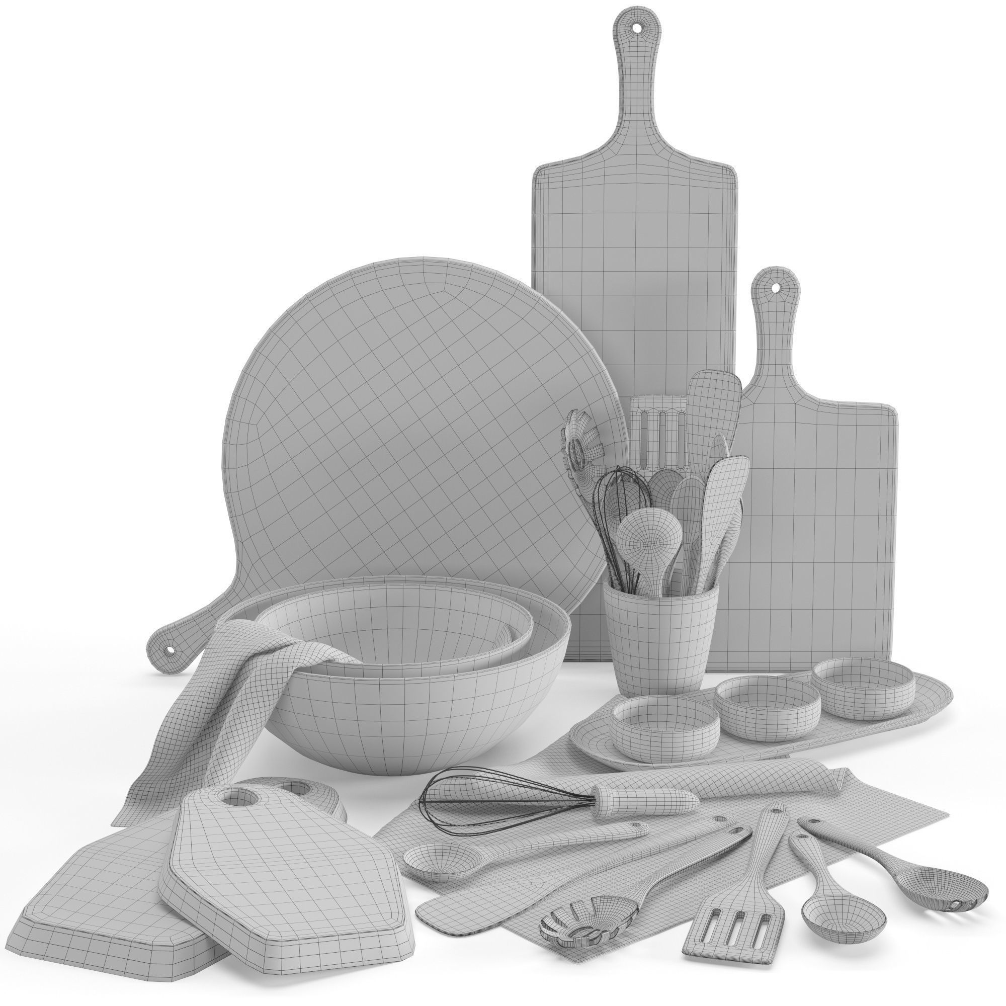 Kitchenware and Tableware 10 3D model_1