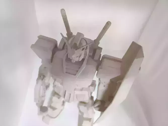 GUNDAM mobile suite robot - with multiple files mesh and vector 3D print model