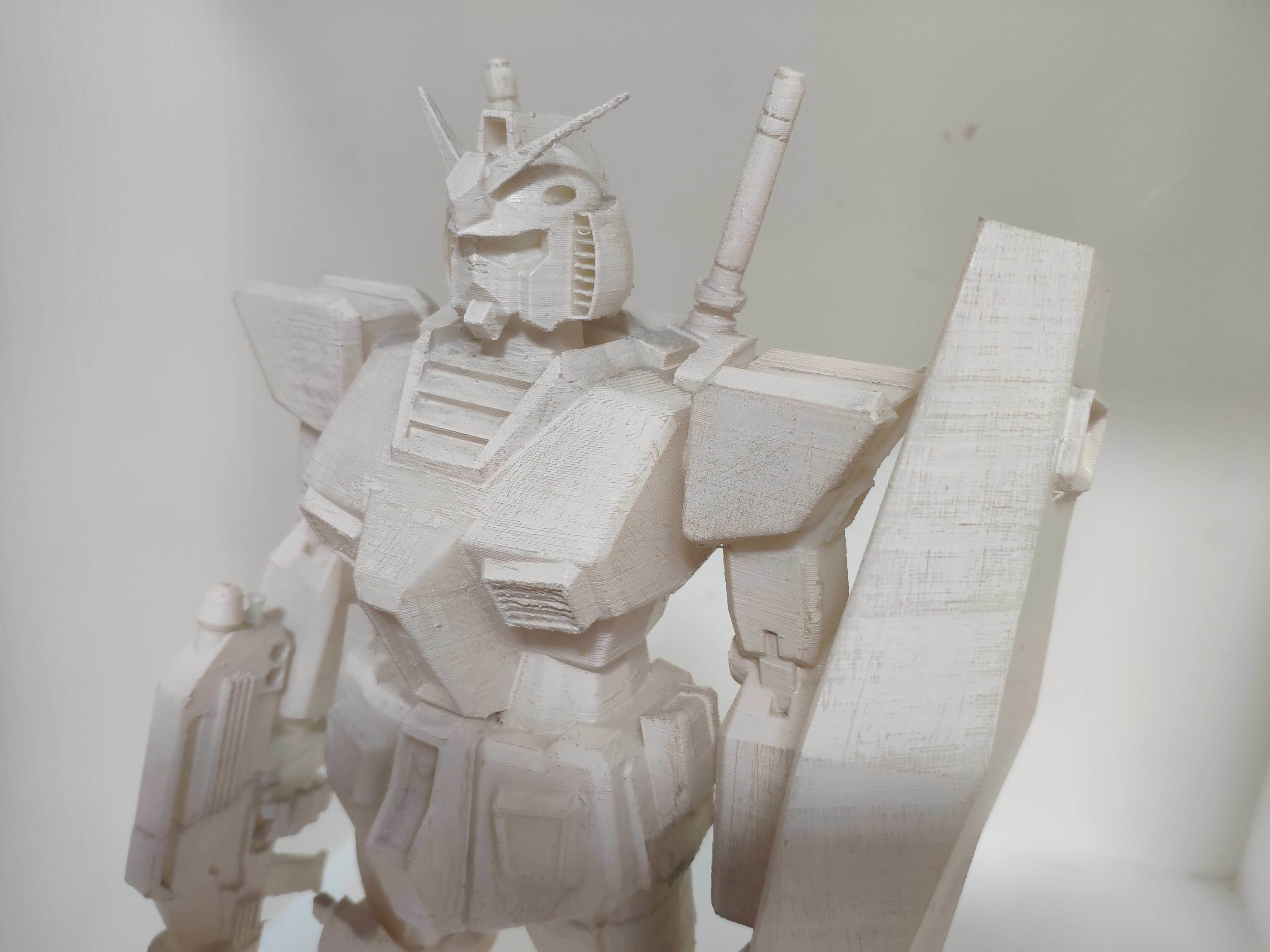 GUNDAM mobile suite robot - with multiple files mesh and vector 3D print model_3