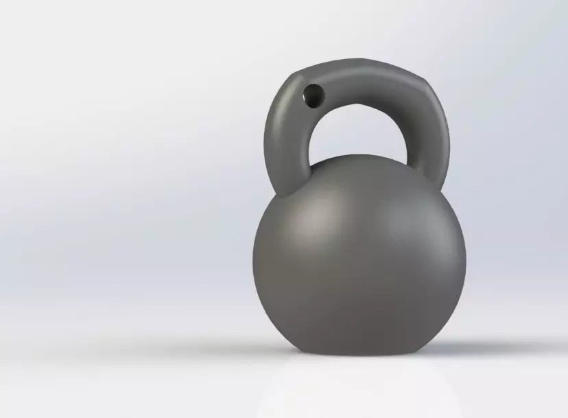 Kettlebell Keychain 3D print model