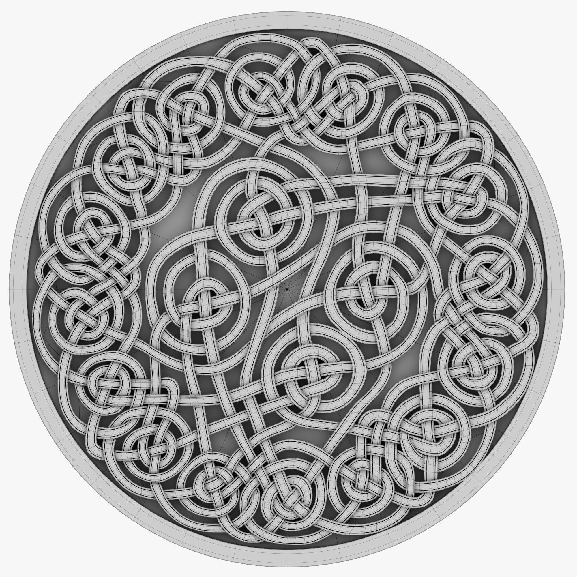 Celtic Ornament 14 3D model_2