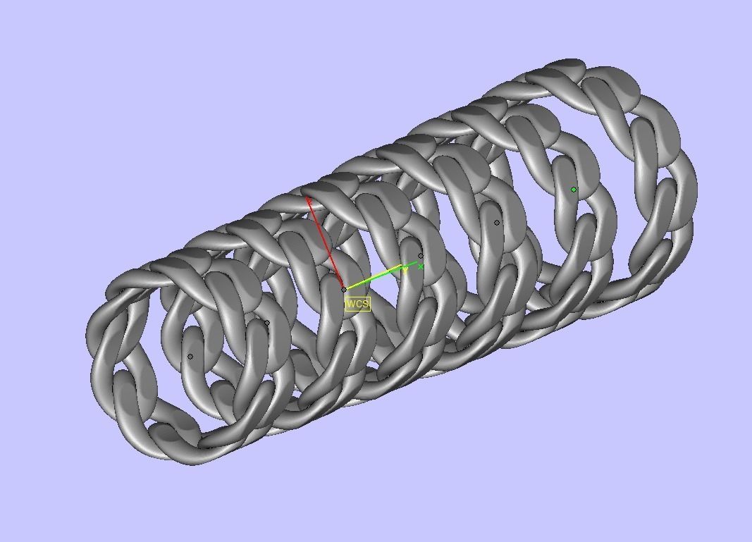 Cuban Link Chain Ring Stackble Ring 10mm wide 3D print model_18