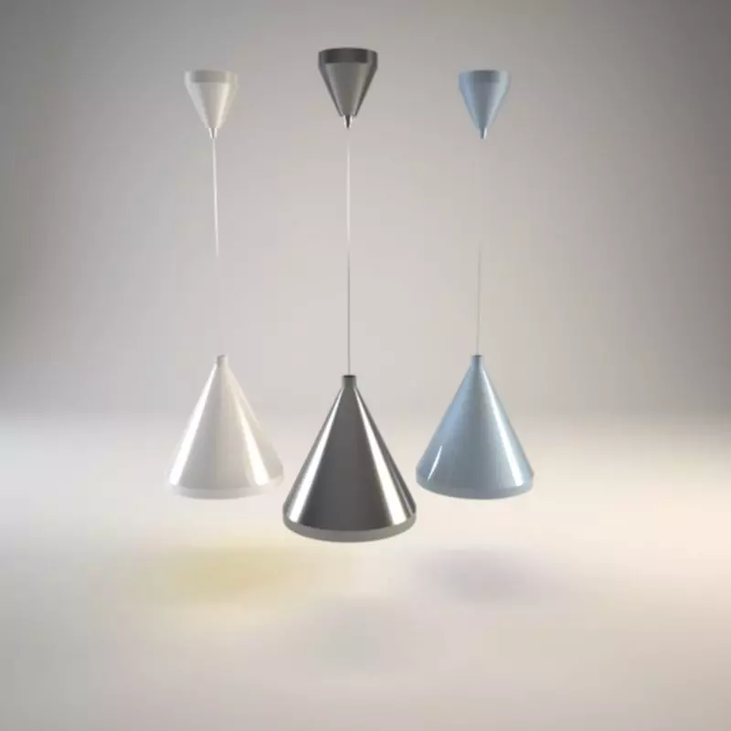 lamps pendant lamp Low-poly 3D model