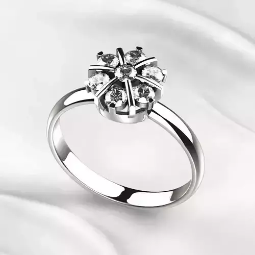 Seven Gems Fashion Gold Ring