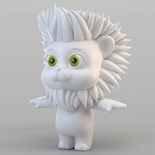 Cartoon Biped Lion 3D model