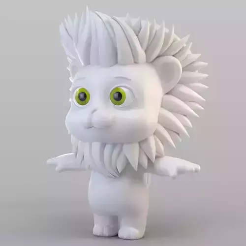 Cartoon Biped Lion 3D model