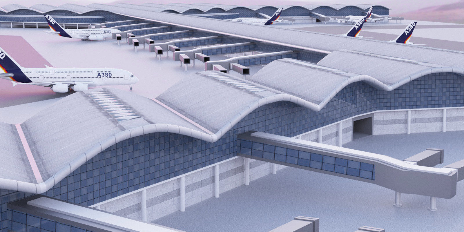 Hong Kong International Airport 3D model_4