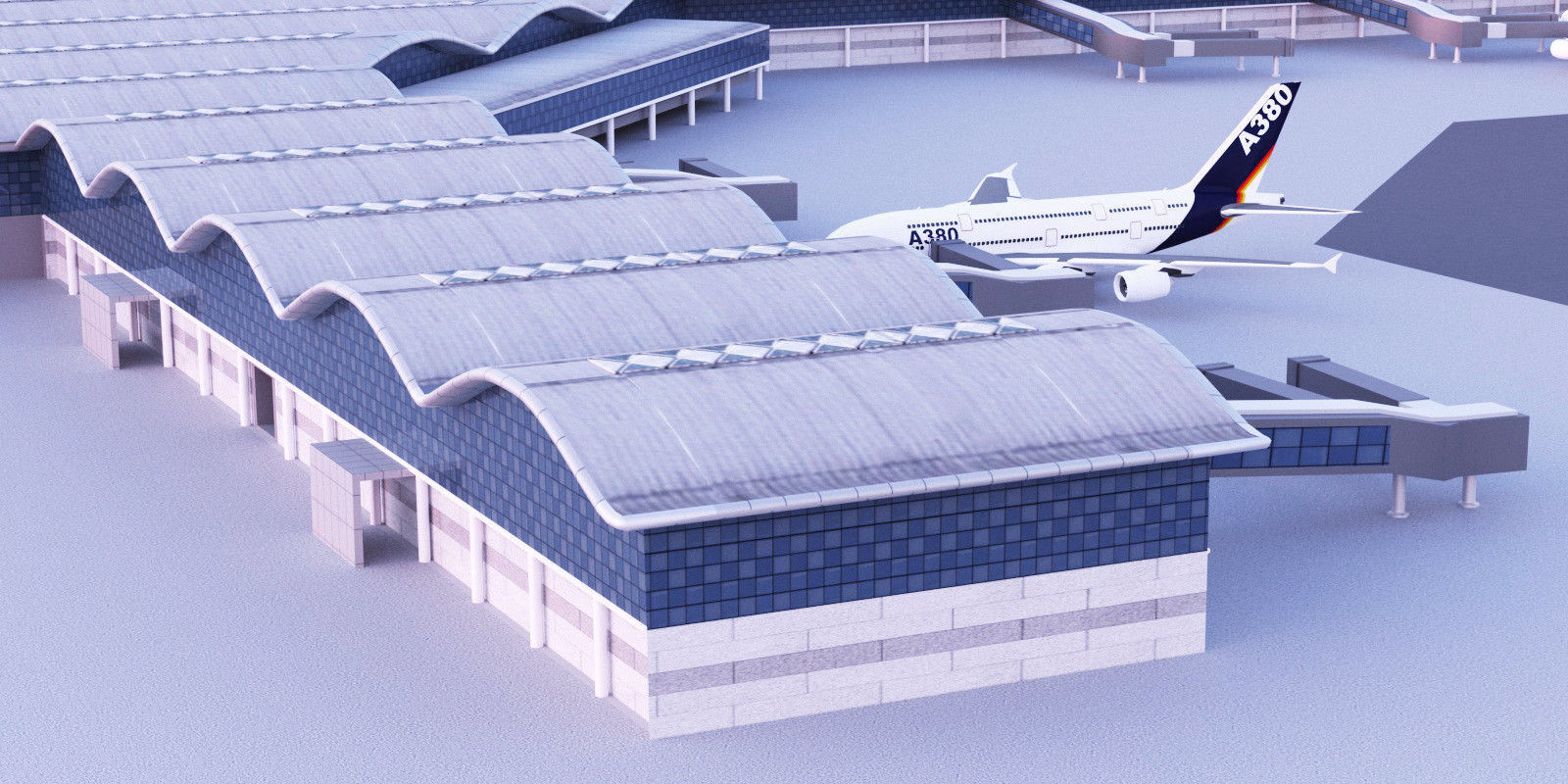 Hong Kong International Airport 3D model_2