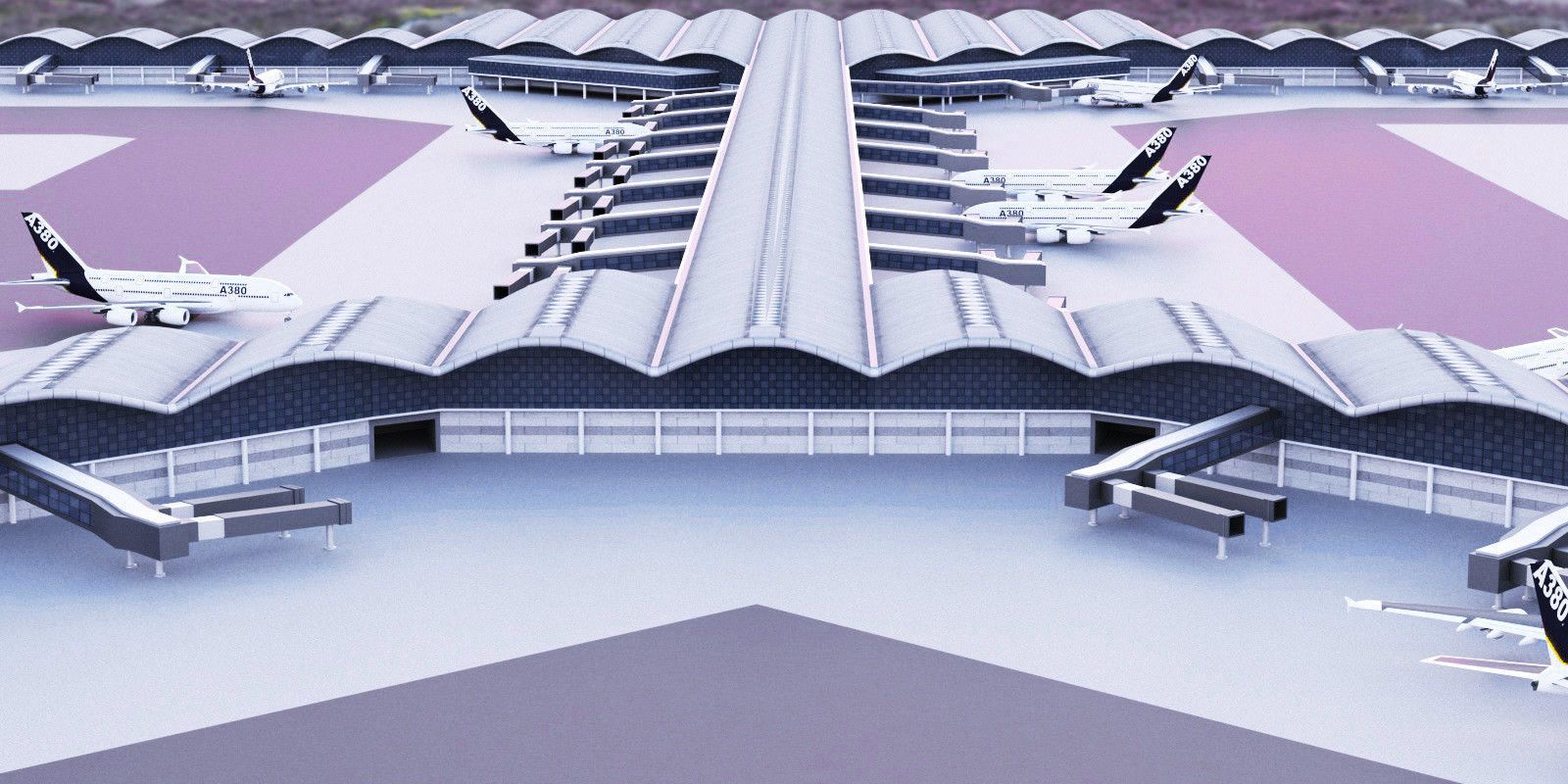 Hong Kong International Airport 3D model_5