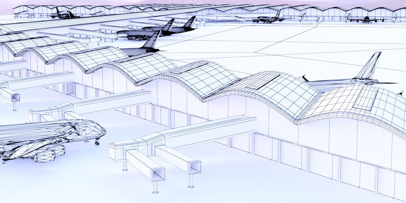 Hong Kong International Airport 3D model_7