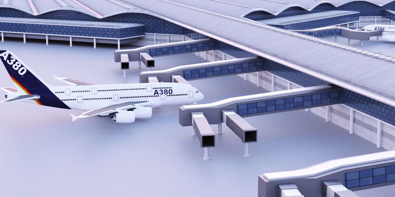Hong Kong International Airport 3D model_9