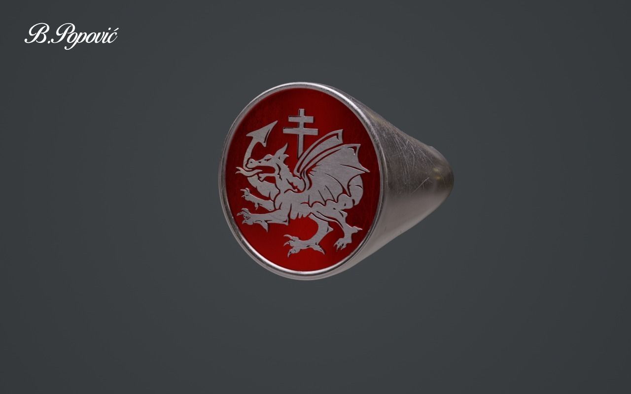 Ring of the Order of the Dragon 3D model_2