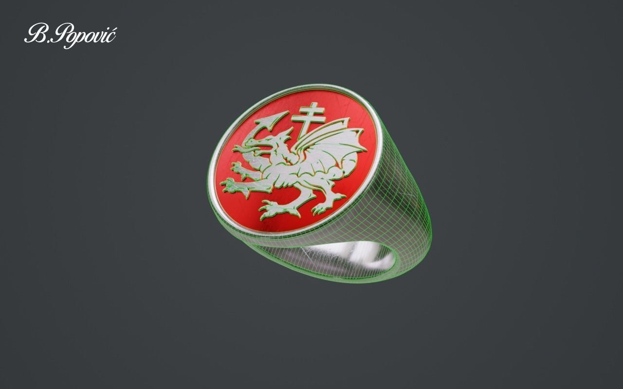 Ring of the Order of the Dragon 3D model_1