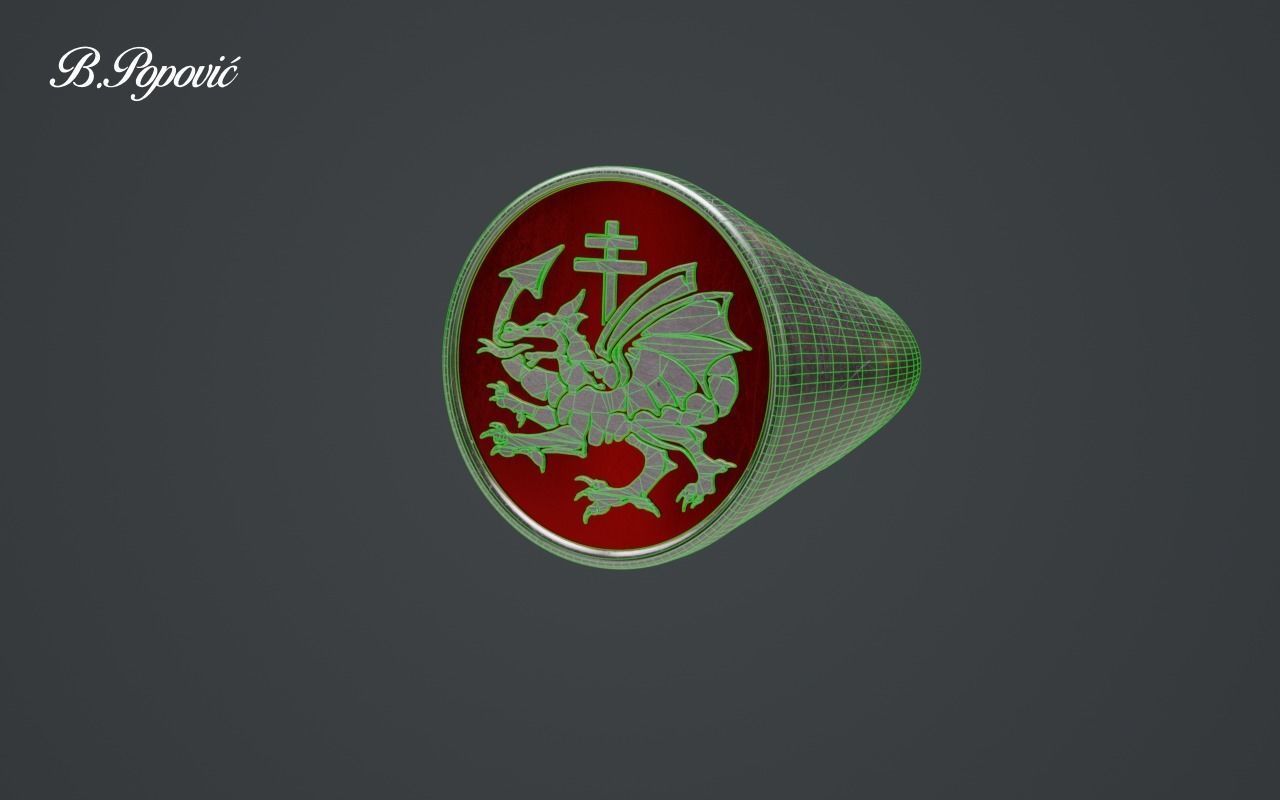Ring of the Order of the Dragon 3D model_3