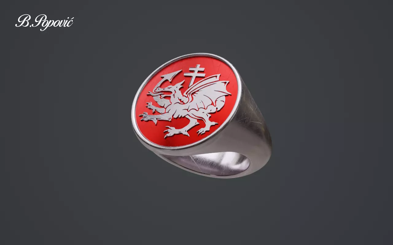 Ring of the Order of the Dragon 3D model_0