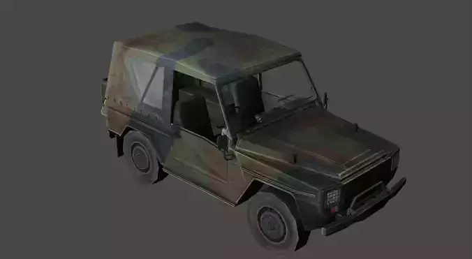 Peugeot P4  Low-poly 3D model