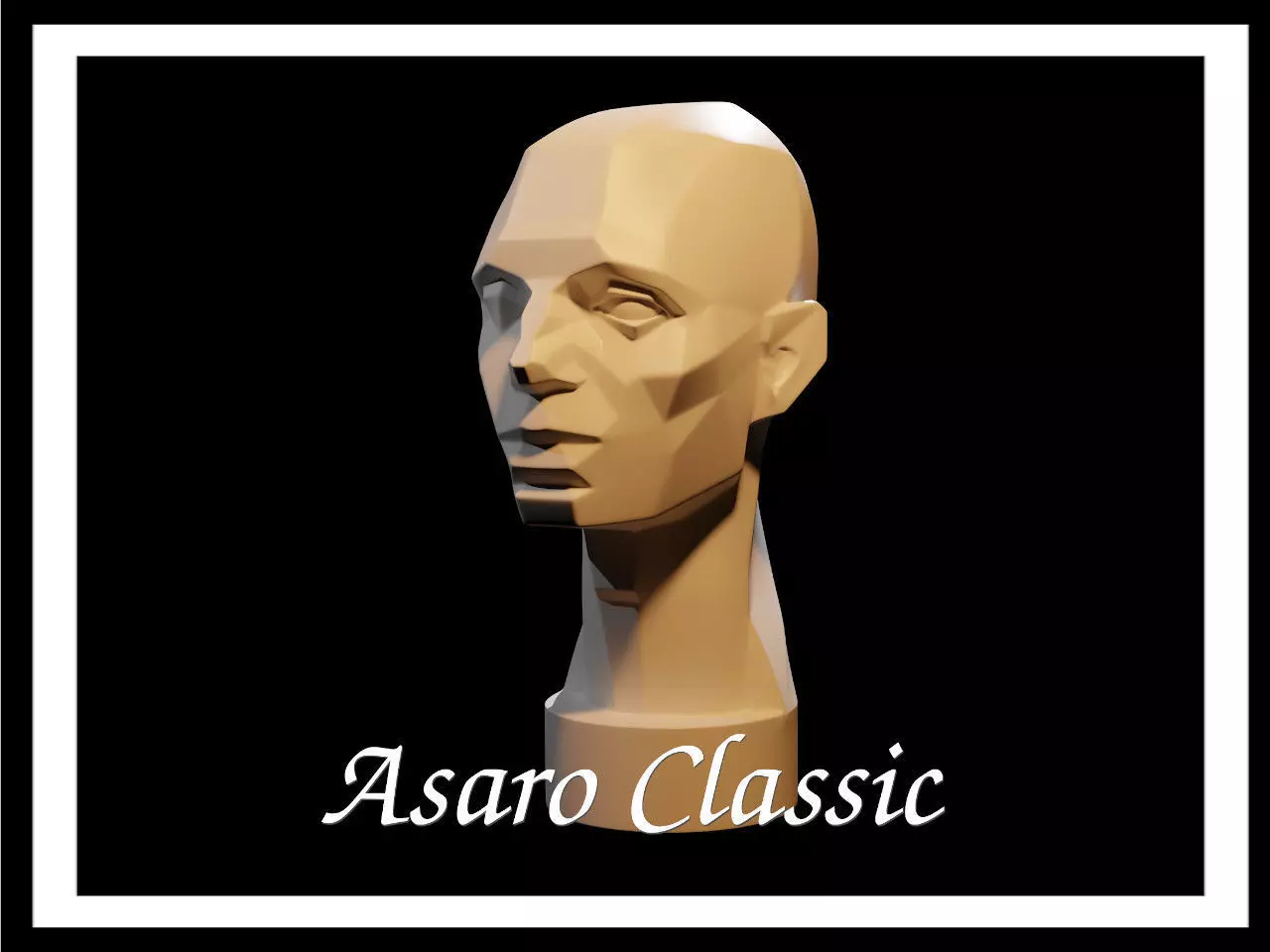 Classic Asaro Head - Planes of the head 3D model_0