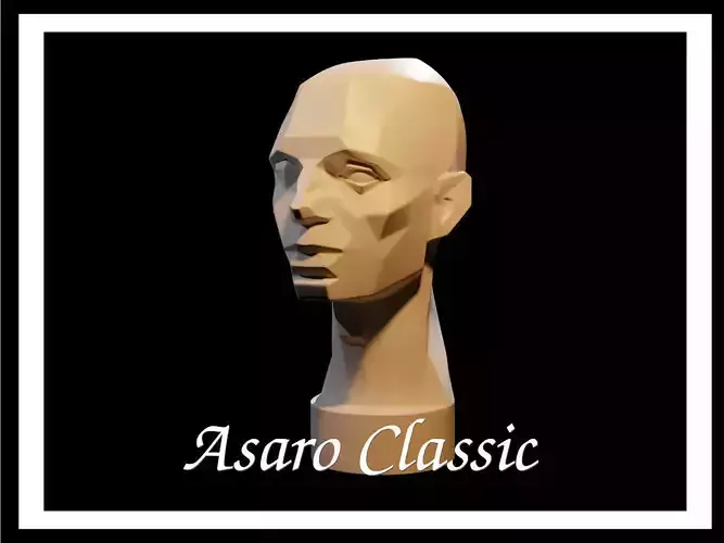 Classic Asaro Head - Planes of the head 3D model