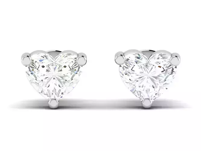 Earrings-2847 diamond stud earring 3D print model