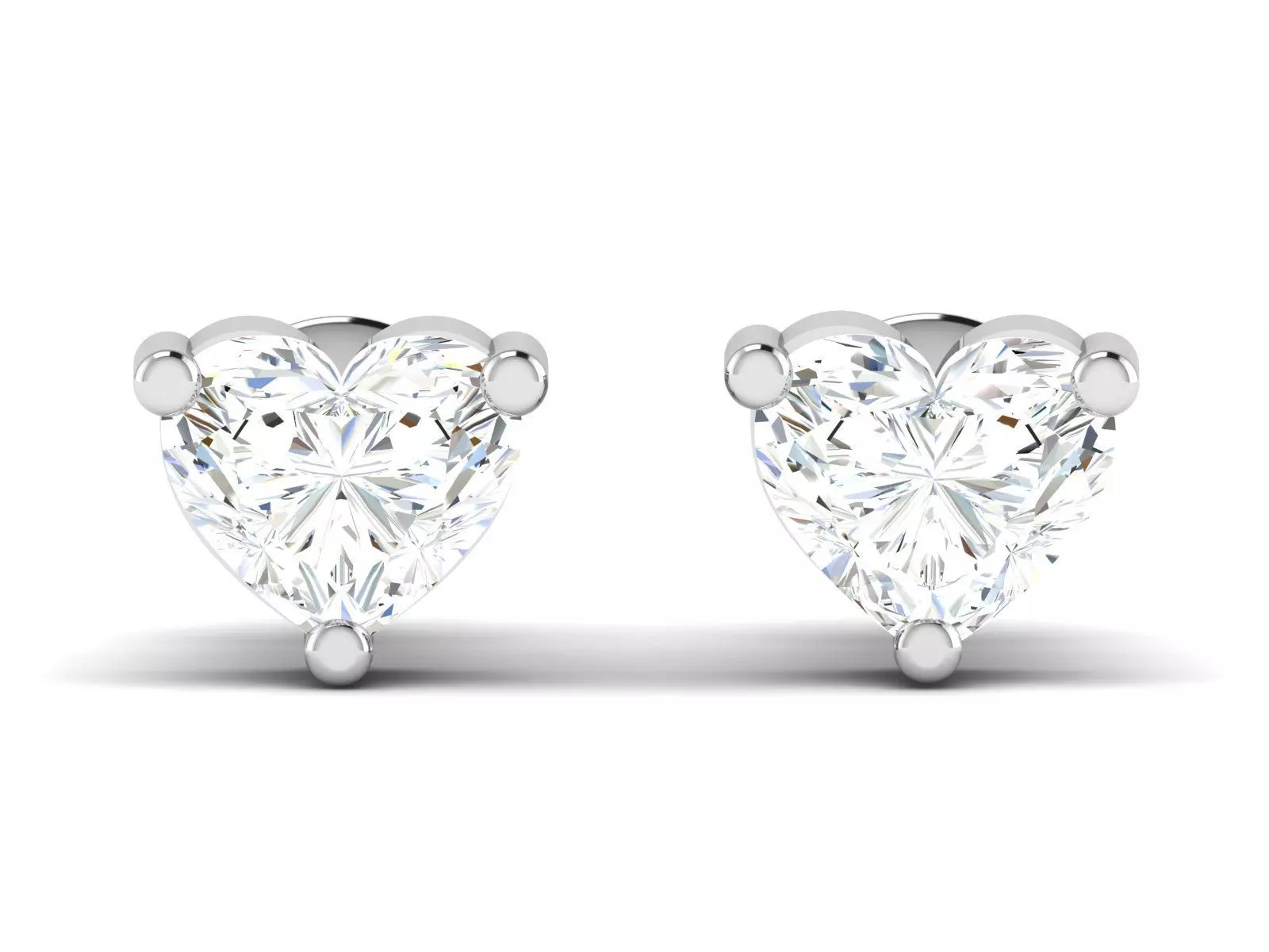 Earrings-2846 diamond stud earring 3D print model_0