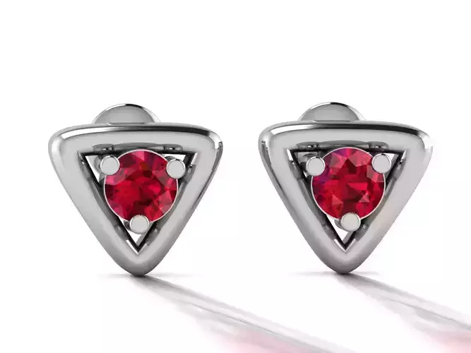 Earrings-2822 two stud earrings