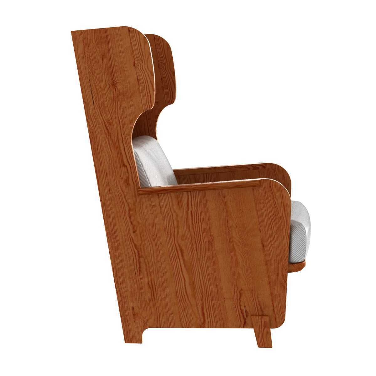 Axel Einar Hjorth Easy Chair  Nordiske Kompaniet 1930s 3D model_3