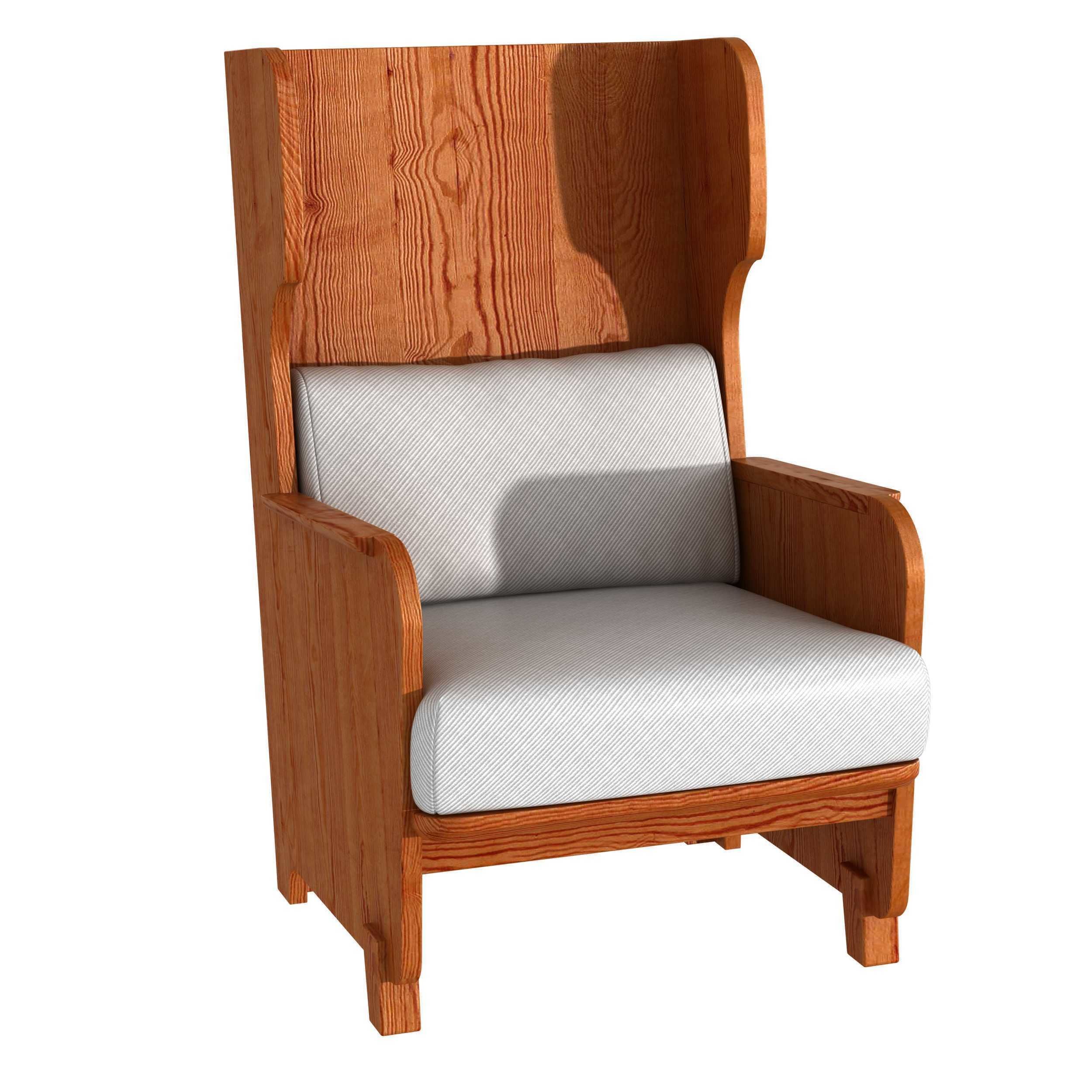 Axel Einar Hjorth Easy Chair  Nordiske Kompaniet 1930s 3D model_1