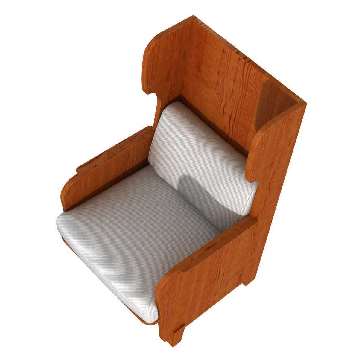 Axel Einar Hjorth Easy Chair  Nordiske Kompaniet 1930s 3D model_5