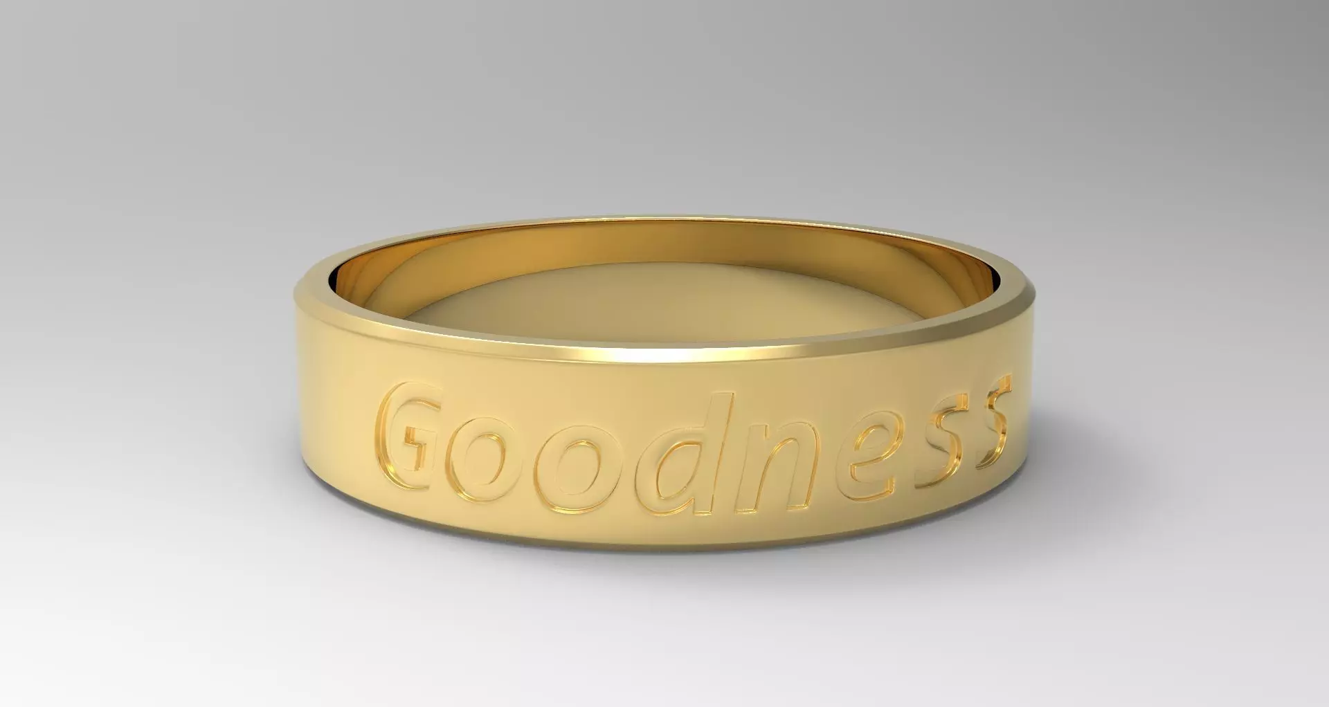 Goodness Ring Gold 3D print model