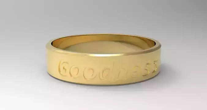 Goodness Ring Gold 3D print model