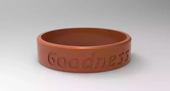Goodness Ring Blazing Copper 3D print model