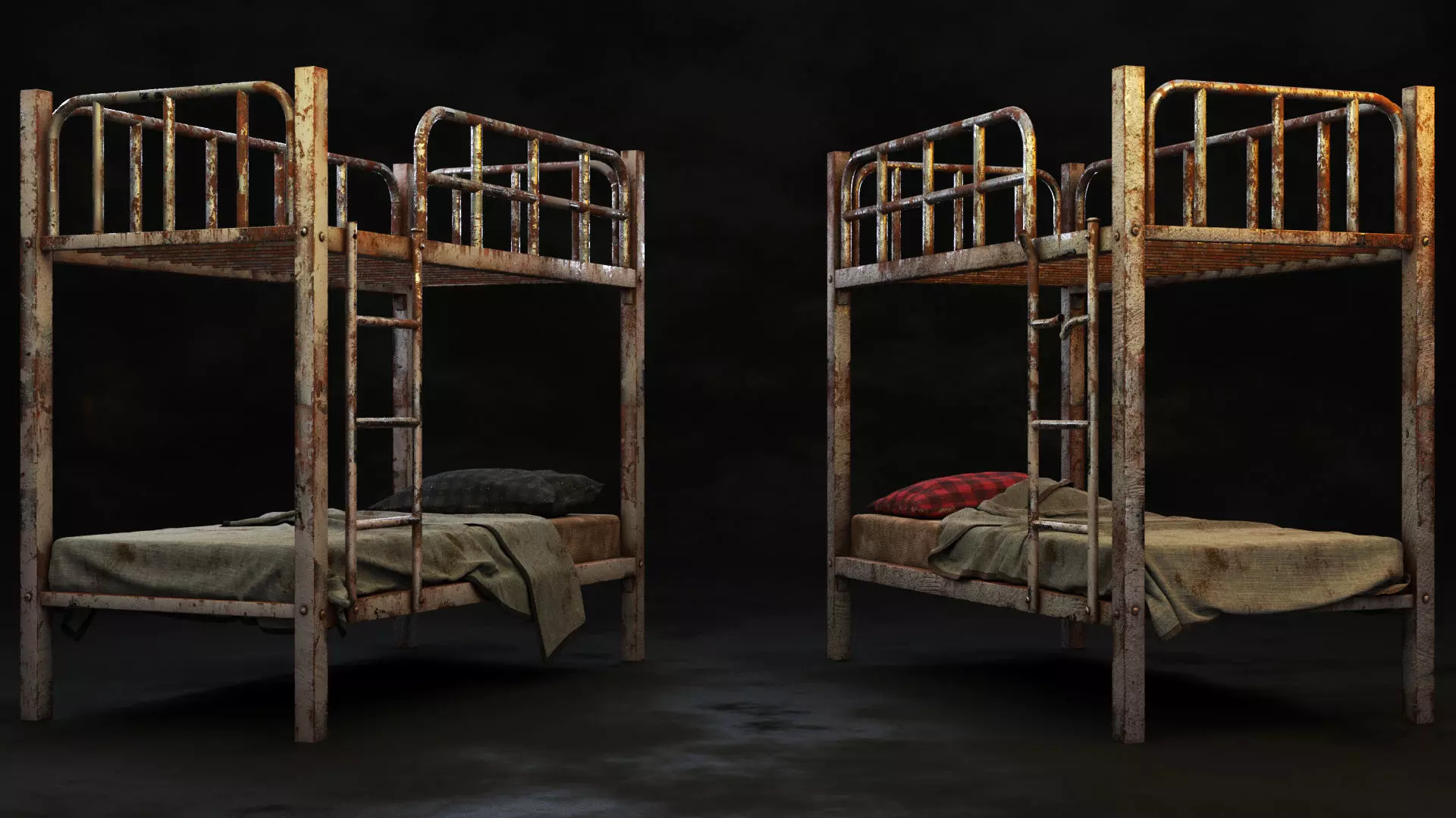 Childrens old Bed 3D model_0