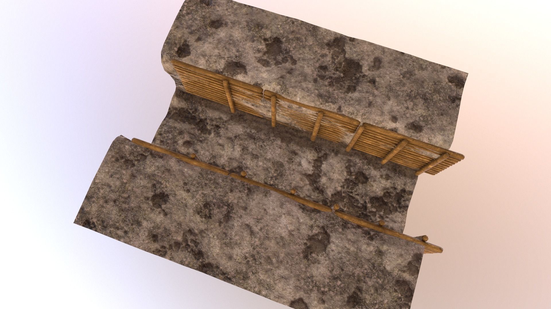 ww1 trench Low-poly 3D model_8