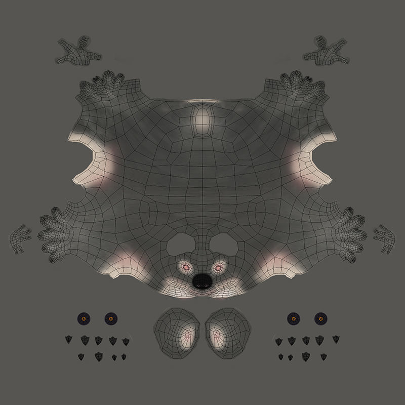 3D KOALA BEAR Low-poly 3D model_17