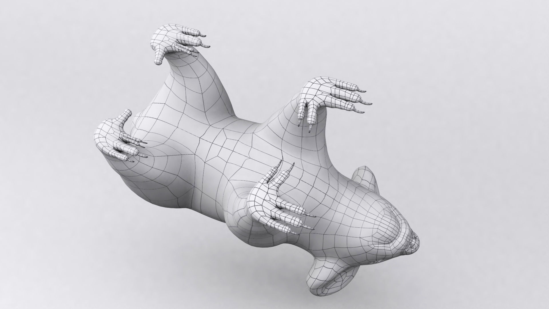 3D KOALA BEAR Low-poly 3D model_9