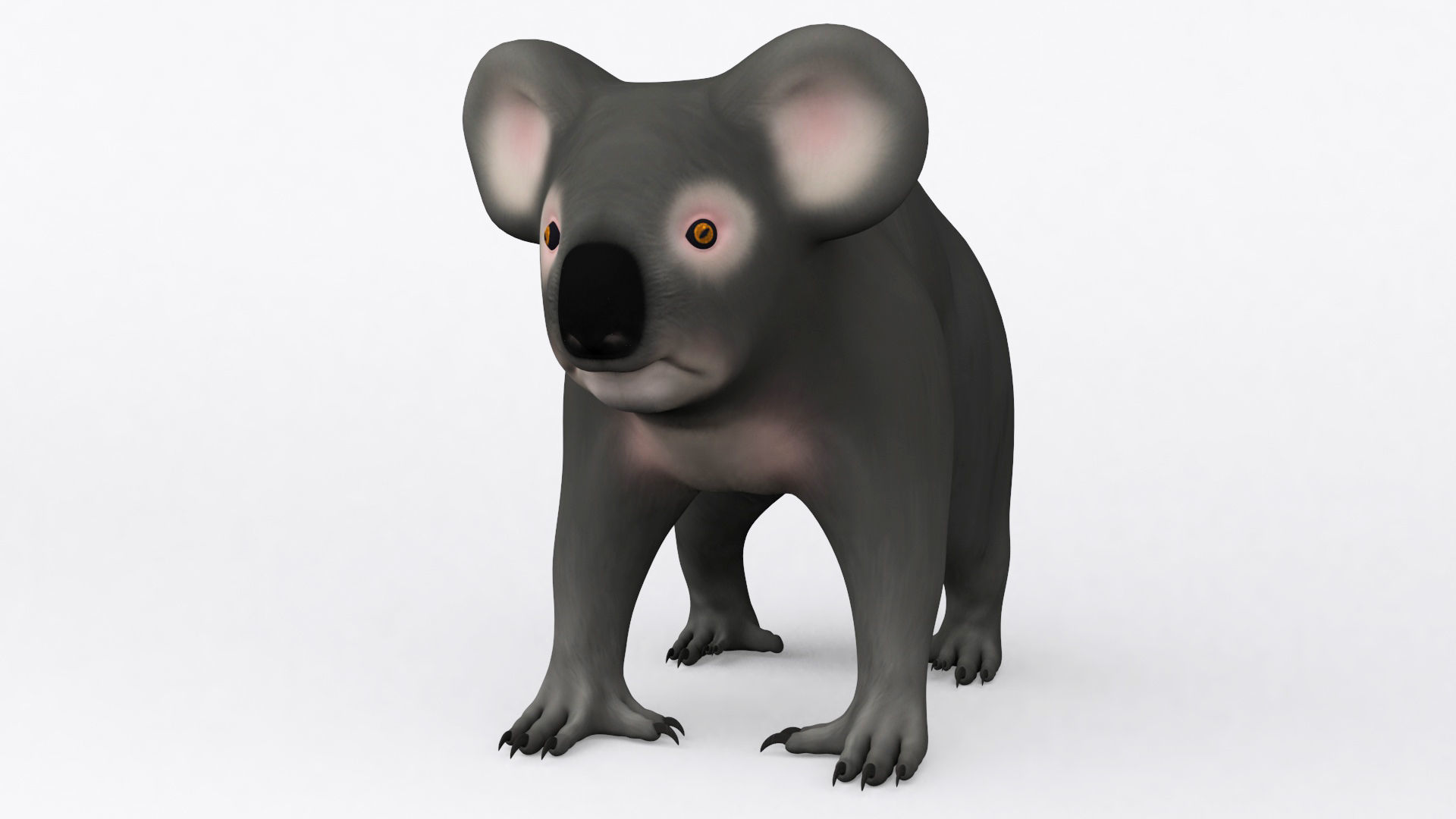 3D KOALA BEAR Low-poly 3D model_4