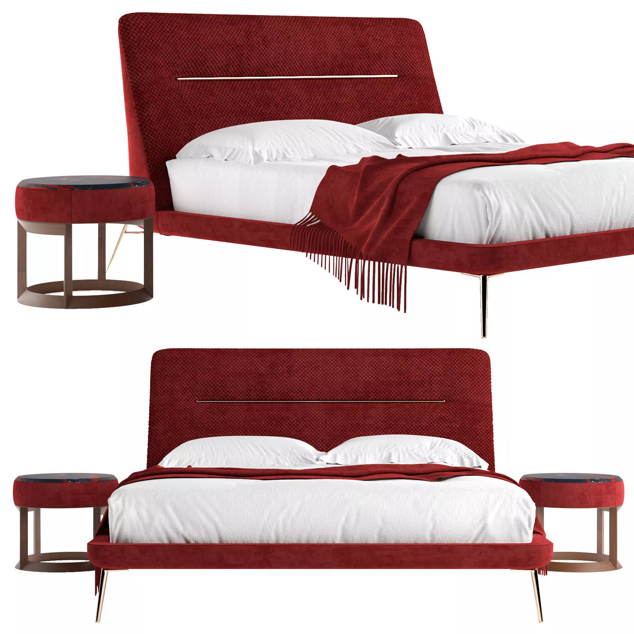 Amelie Bed 3D model_0