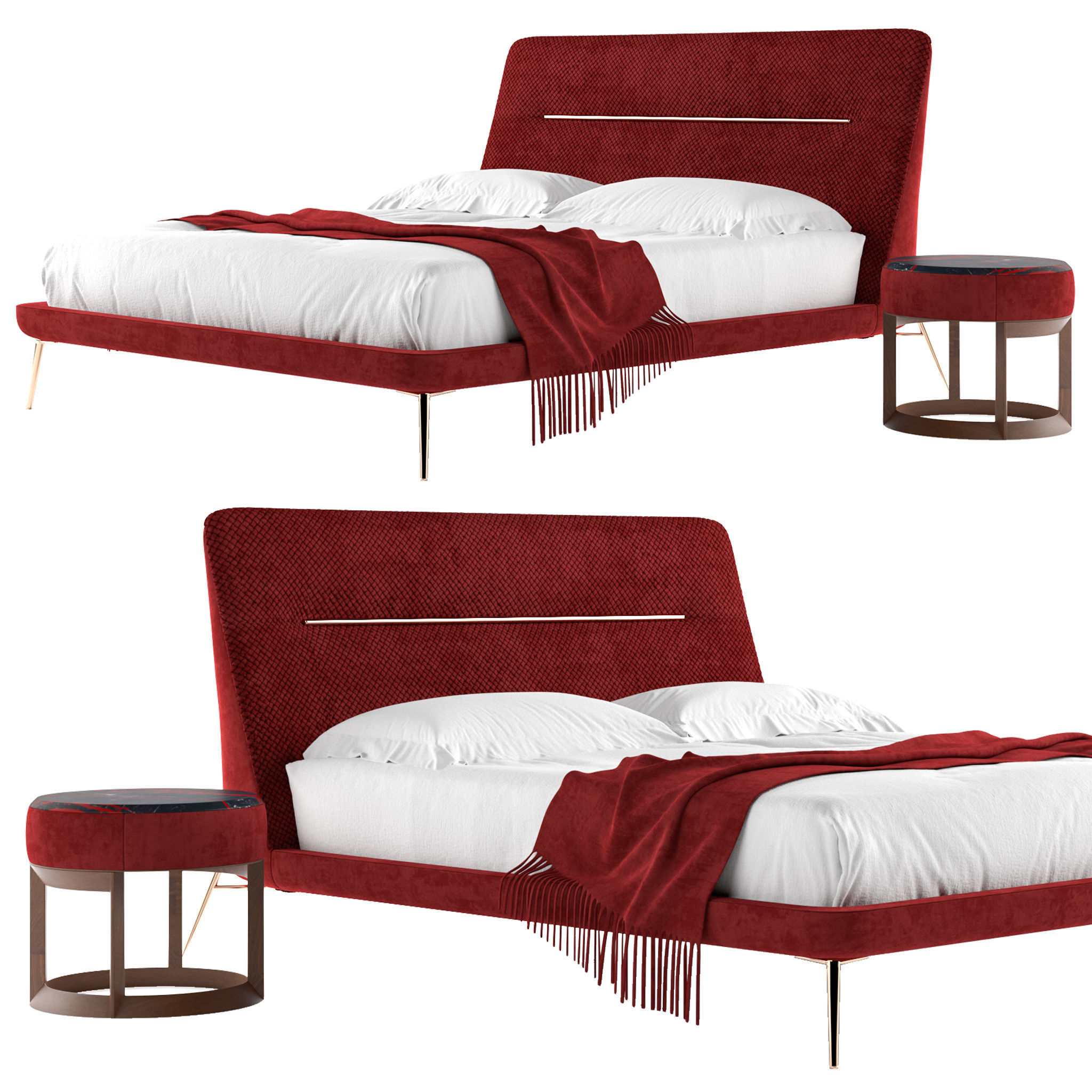 Amelie Bed 3D model_1