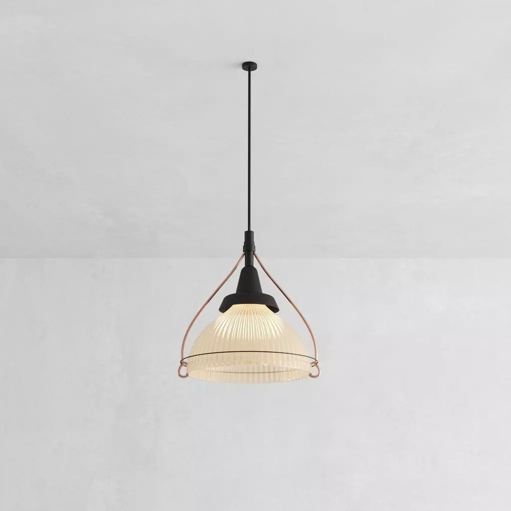 Pendant light Low-poly 3D model_0