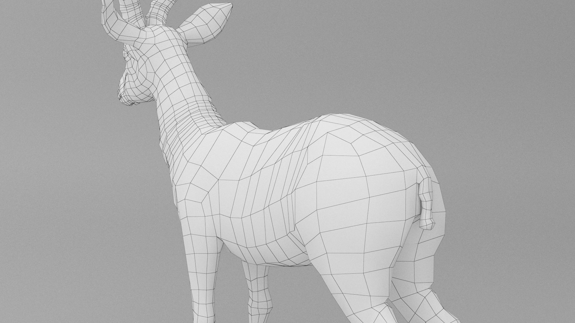 3D ANTELOPE Low-poly 3D model_16