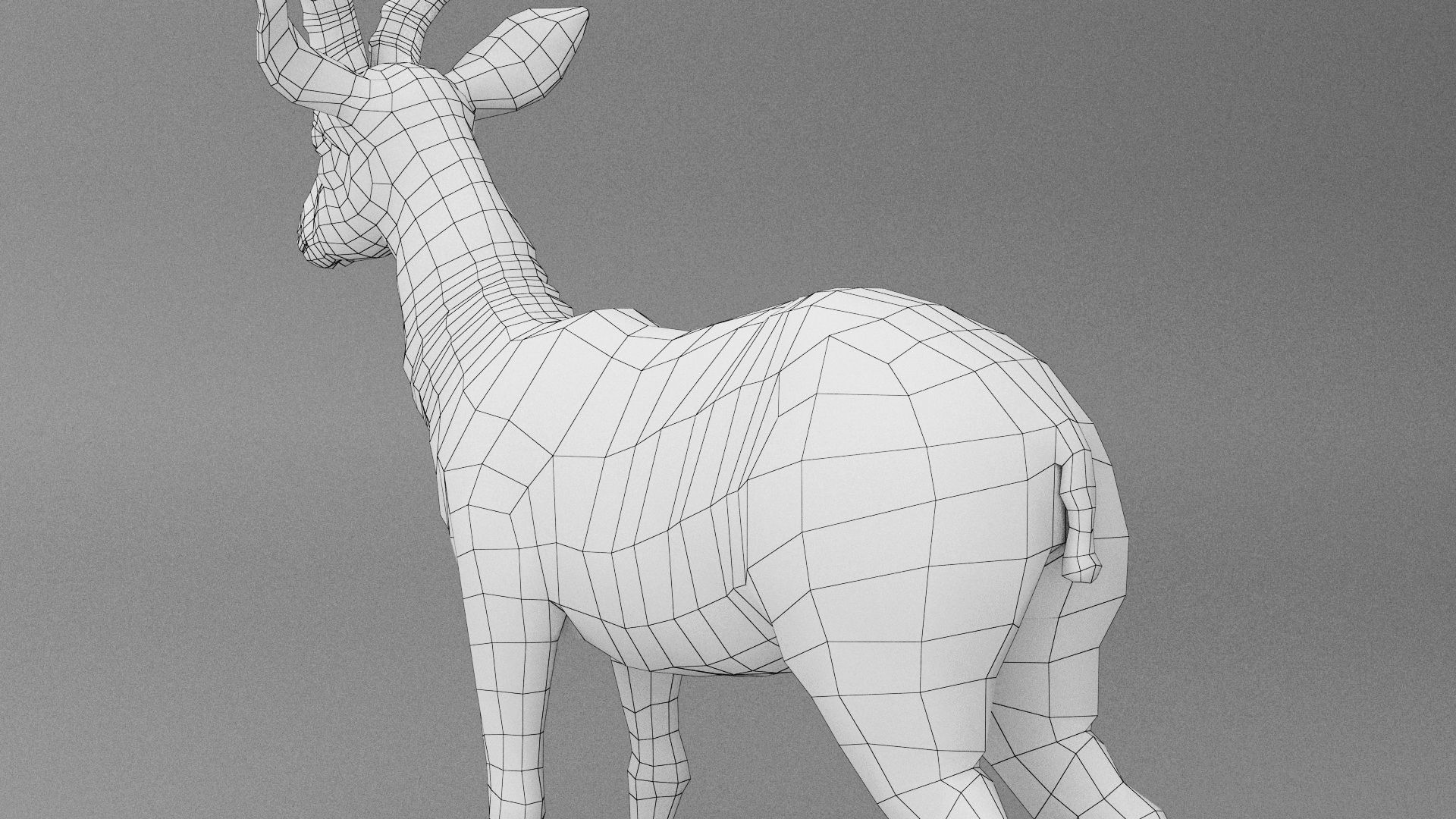 3D ANTELOPE Low-poly 3D model_18